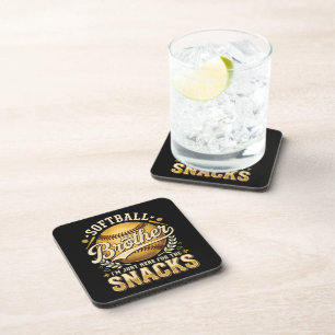 Dessous-de-verre Drôle de frère de softball Snacks Sports