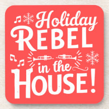 Drôle Noël Beverage Coaster