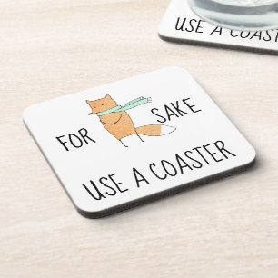 Dessous-de-verre Drôle pour le saké renard Utilisez un Dessous de v