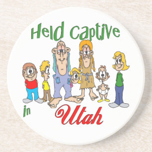 Dessous de verre drôles de grès de terrain de