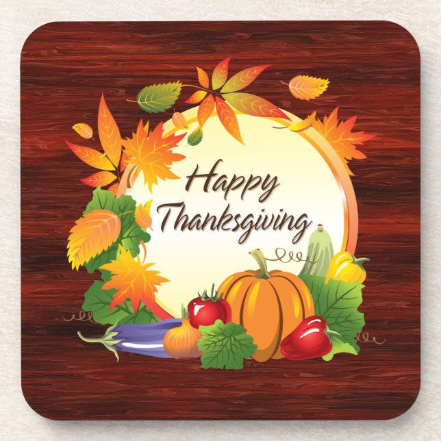 Dessous de verre du bon thanksgiving 5A (Devant)
