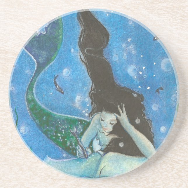 Dessous de verre du conte de la sirène (Devant)