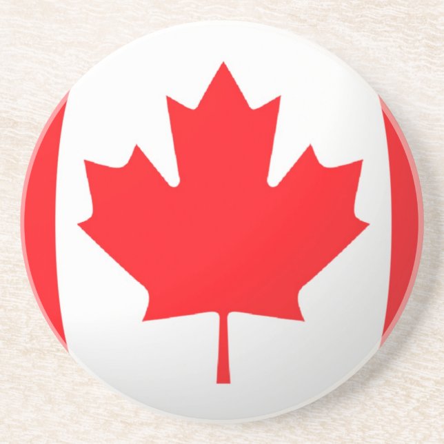 Dessous de verre du drapeau du Canada (Devant)