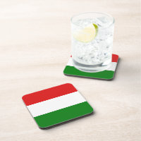 Dessous de verre du drapeau hongrois