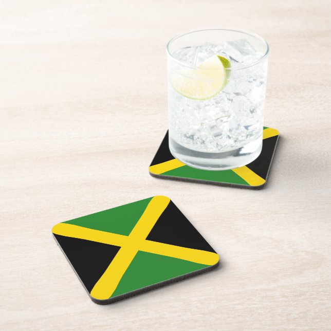Dessous de verre du drapeau jamaïcain (Côté Droit)