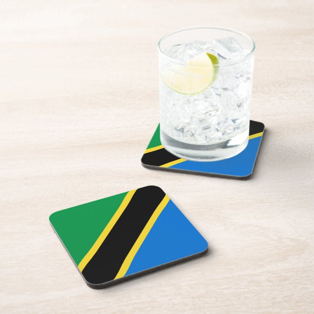 Dessous de verre du drapeau tanzanien (Côté Droit)