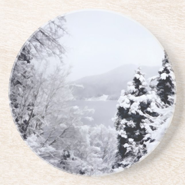 Dessous de verre du lac Nojiri (Devant)