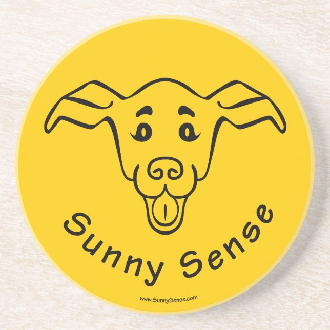 Dessous de verre du logo Sunny Sense (Devant)