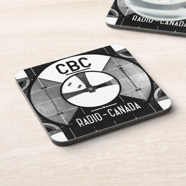 DESSOUS DE VERRE du Motif d'essai de CBC (série 6) (Côté gauche)