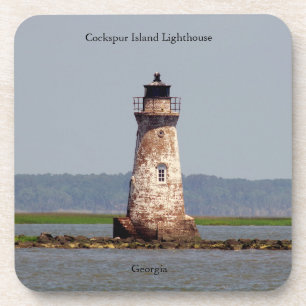Dessous de verre du phare de Cockspur Island