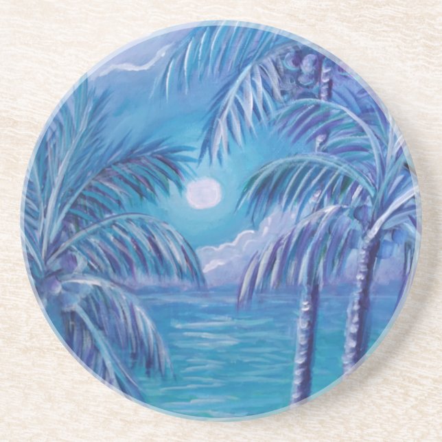 Dessous de verre du soir au clair de lune (Devant)