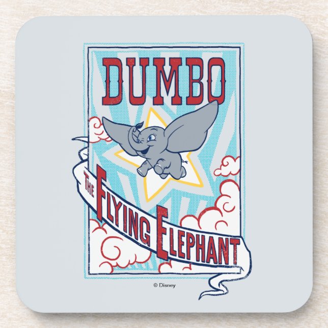 Dessous-de-verre Dumbo | "L'éléphant volant" Circus Art (Devant)
