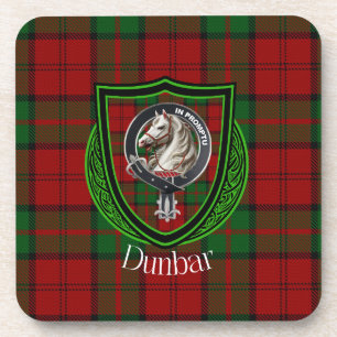 Dessous-de-verre Dunbar Scottish Clan Tartan & Crest