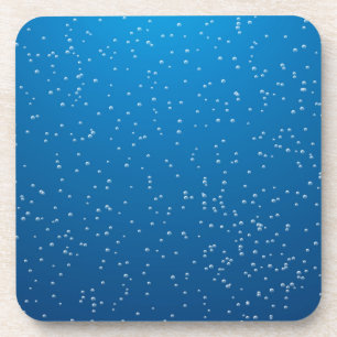 Dessous-de-verre Eau Bleue Profonde et Petites Bulles