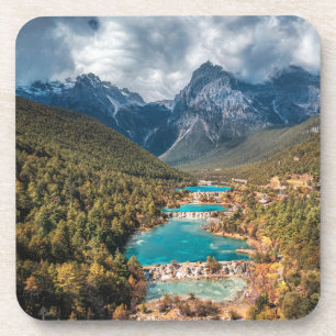 Dessous-de-verre Eau Blue Moon Lake, Chine