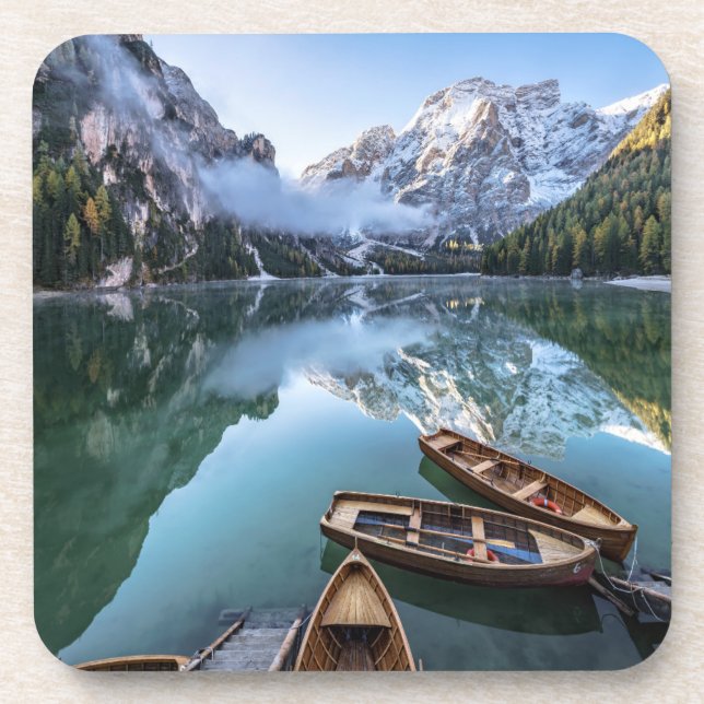 Dessous-de-verre Eau | Pragser Wildsee Dolomites Italie (Devant)