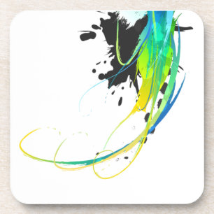Dessous-de-verre Eaux cool Abstraites Plaques de peinture