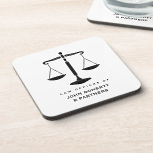 Dessous-de-verre Échelles classiques de justice   Cadeaux juridique