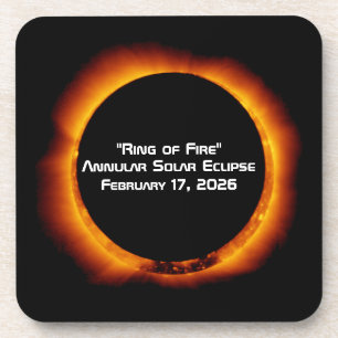 Dessous-de-verre Éclipse solaire annulaire de 2026