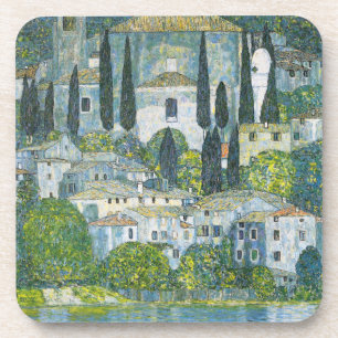 Dessous-de-verre Église (Kirche) à Cassone par Gustav Klimt