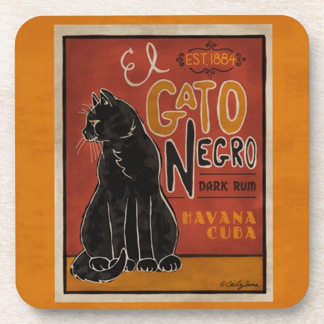 Dessous de verre El Gato Negro (Devant)
