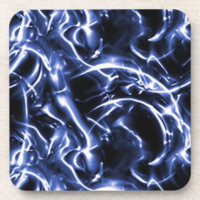 Dessous de verre électriques bleus (Devant)