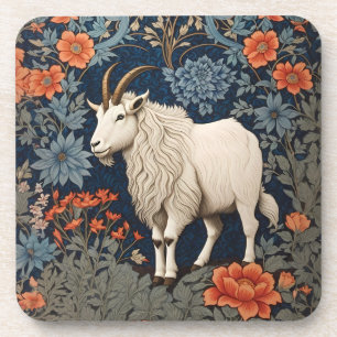 Dessous-de-verre Élégant chèvre de montagne William Morris inspiré