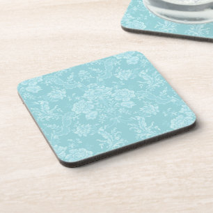 Dessous-de-verre Élégant Chic Romantique Floral Damask-Mint