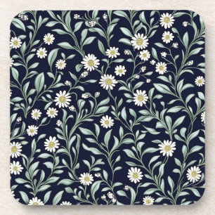 Dessous-de-verre Élégant motif floral de marguerite sur Arrière - p