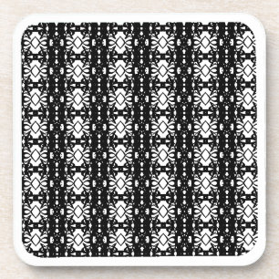 Dessous-de-verre Élégant noir et blanc
