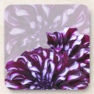 Dessous-de-verre Élégante fleur de dahlia violette