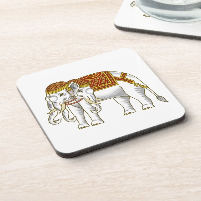 Dessous-de-verre Elephant blanc thaïlandais Erawan (Côté gauche)