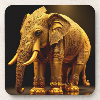 Dessous-de-verre Éléphant Doré Royal