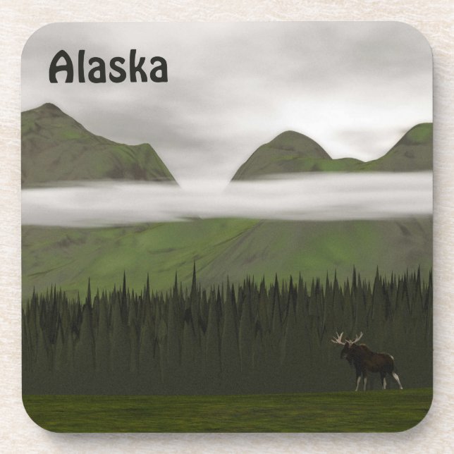 Dessous-de-verre Emerald Alaska (Devant)