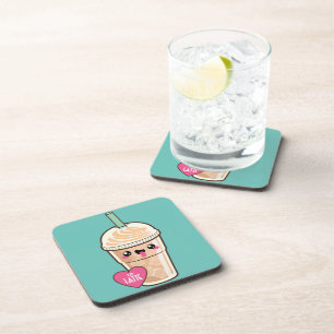 Dessous-de-verre Emoji a glacé Latte