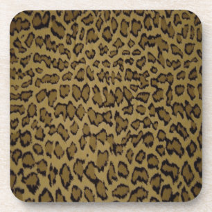 DESSOUS-DE-VERRE EMPREINTE DE LÉOPARD ANIMAL