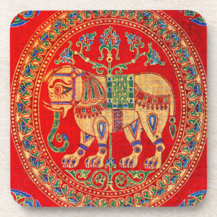 Dessous-de-verre Empreinte d'éléphants d'Inde orientale