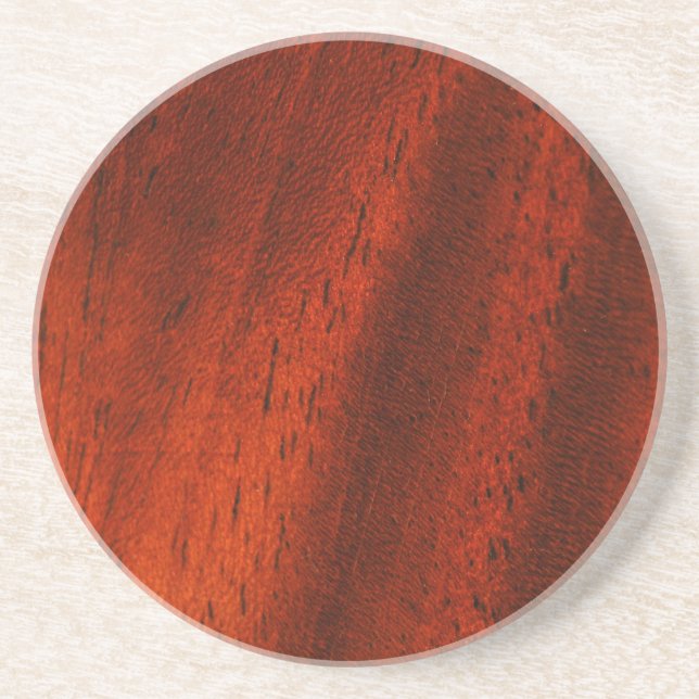 Dessous de verre en bois de grain de cerise (Devant)