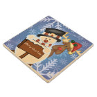 Joyeux Noël de bonhomme de neige et de renne