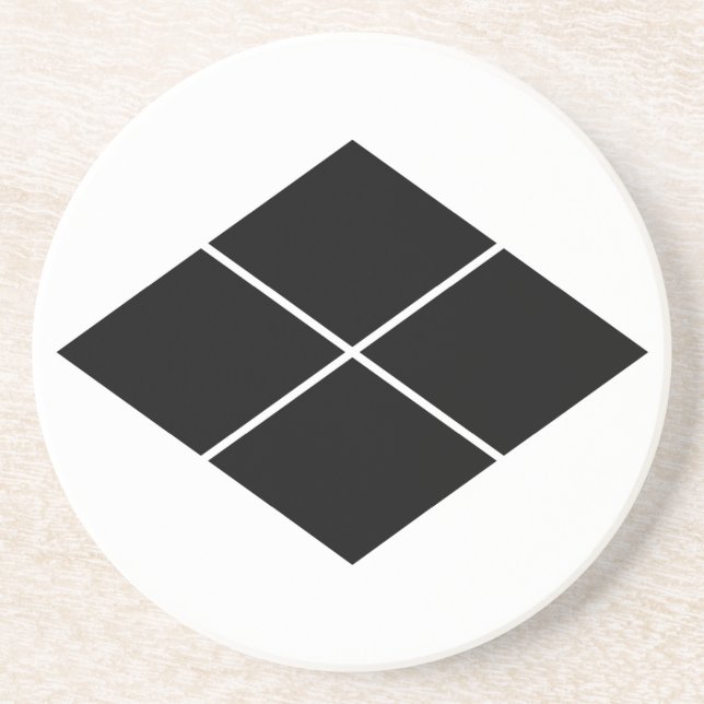 DESSOUS DE VERRE EN GRÈS 武 菱 田 (Devant)