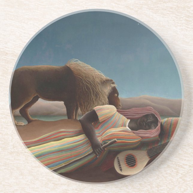 DESSOUS DE VERRE EN GRÈS 眠るジプシー女 (Devant)