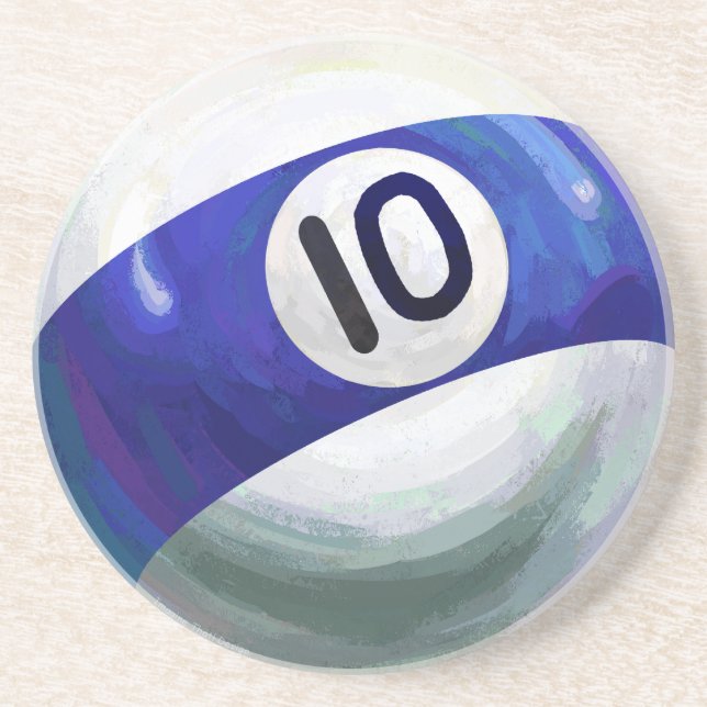 Dessous De Verre En Grès 10 balles (Devant)
