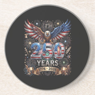 Dessous De Verre En Grès 250 Ans 1776 2026 4 juillet Aigle 250e Anniversair