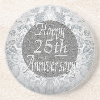 Dessous De Verre En Grès 25ème anniversaire d'Argenté-Argent