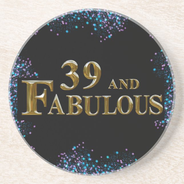 Dessous De Verre En Grès 39e anniversaire  (Devant)