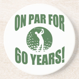 Dessous De Verre En Grès 60e anniversaire de Golfer