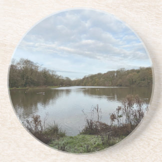 Dessous De Verre En Grès A peacful lake..