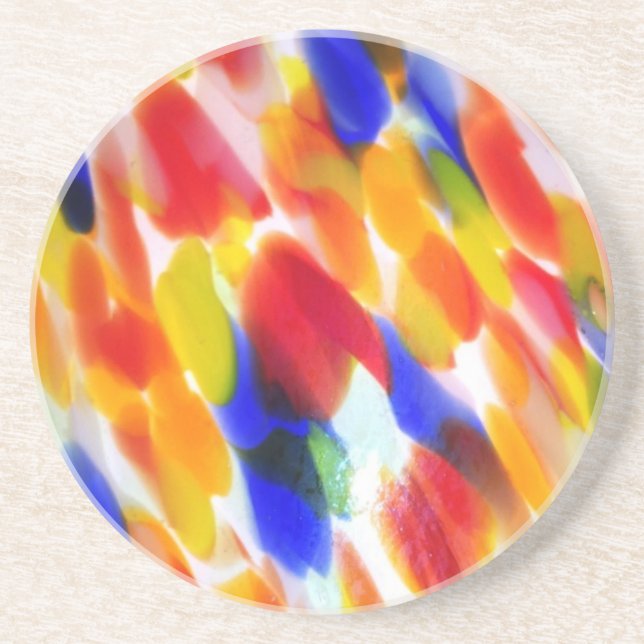 Dessous De Verre En Grès Abat-jour d'arc-en-ciel (Devant)