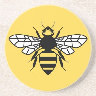 Dessous De Verre En Grès Abeille de Manchester