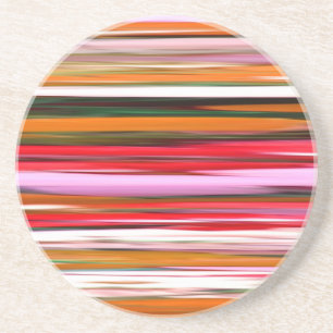 Dessous De Verre En Grès Abstract #2: Orange blur